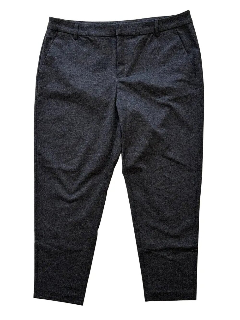 NEW LIVERPOOL Renee Ponte Knit Trouser Pants Dark Gray Heather SZ 14P
